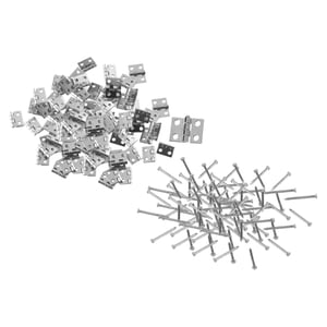 Bothyi - Mini Bisagras Para Muebles, Hierro Plegable A Tope Para Armario, Armario, Caja De Regalo, Plata