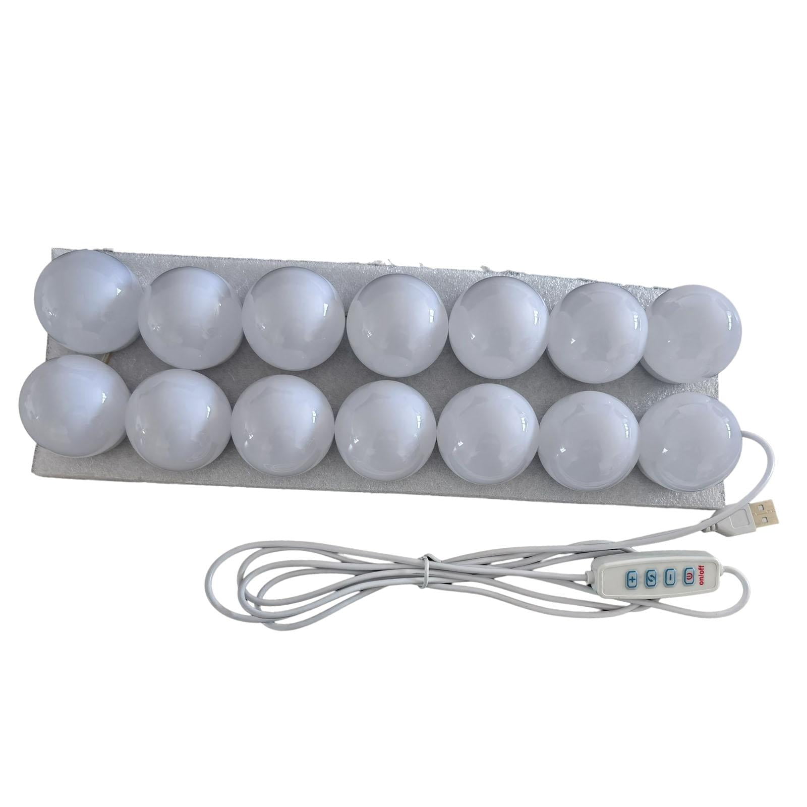 Ioensy - Vanity Bulbs Espejo De Maquillaje Montado En La Pared Ajustable Para Maquillaje Vanity Stick