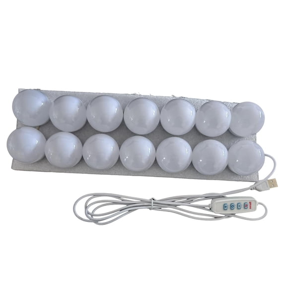 Vanity Bulbs Espejo De Maquillaje Montado En La Pared Ajustable Para Maquillaje Vanity Stick