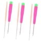 thumbnail image 3 of 6 Piezas De Agujas De Ganchillo Con Gancho De Cierre Para Mantenimiento De Bloqueo De Rastas Microtrenzas, 3 of 5