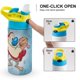 thumbnail image 4 of Ren y Stimpy Botella de Agua con Tapa Pop Top de Un Toque, Acero Inoxidable, a Prueba de Fugas, para Deportes, Botella Infantil azul 12 oz, 4 of 6