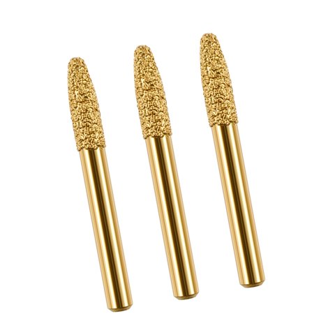 Ioensy - 3 Piezas De Muelas Abrasivas Con Forma De Cuerpo De Ojiva Para Tallar Grabado De Metal De 6Mm