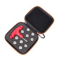 Magideal - 10 Pernos De Peso Para Palos De Golf, Accesorios Para Palos De Golf Con Estuche De Almacenamiento, 10 Tamaños, Con Mango Desmontable, Juego De Pesas P Plata