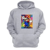 Genérico - Polerón Canguro Plomero Rojo Gris Claro Talla S Unisex