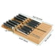 thumbnail image 2 of Organizador de bloques de cuchillos Utoplike Bamboo para 12 cuchillos, 2 of 7