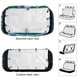 thumbnail image 3 of Zayu-theme Car Rear Seat Covers Back Elastic Flexible Car Seat Covers Decorative Fits Most Cars 120x59x76cm, 3 of 6