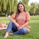 thumbnail image 3 of Agnes Orinda Blusas Boho de Verano con Peplum Floral, Mangas Cortas de Linterna y Cuello en V para Mujer Talla Grande 4X Naranja, 3 of 8