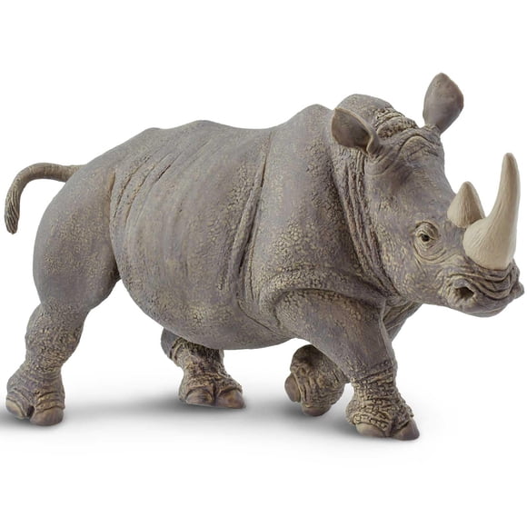 Figura Safari Ltd., rinoceronte blanco, 12,5 cm, modelo de plástico, modelo de 1 año o más
