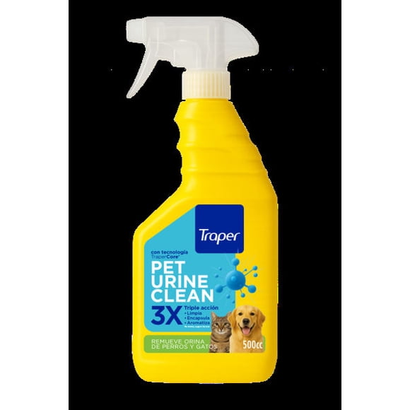 Eliminador olor a orina listo para usar pet urine clean, 500 ml