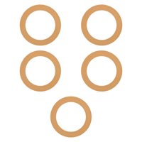 Magideal - Anillo De Pistón De La Bomba De Aire Del Pistón Del Compresor Anillo De Pistón De Goma Del Pistón De Compresión De Repuesto Resistente Sin Aceite 5 Piezas 550 W Amarillo