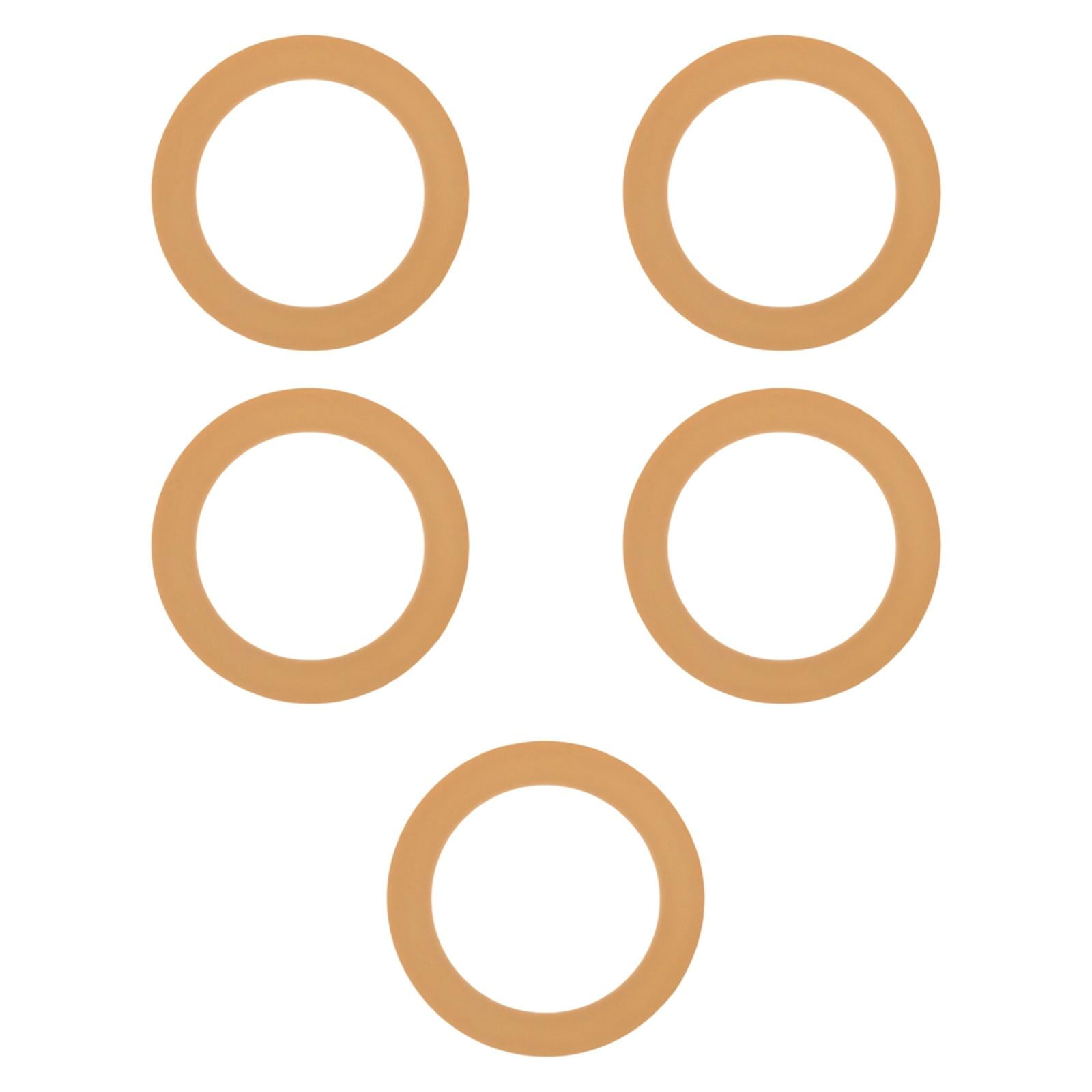 Magideal - Anillo De Pistón De La Bomba De Aire Del Pistón Del Compresor Anillo De Pistón De Goma Del Pistón De Compresión De Repuesto Resistente Sin Aceite 5 Piezas 550 W Amarillo