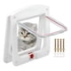thumbnail image 1 of Puerta Gatera 4 Posiciones para Gatos y Perros Pequenos 20x22 cm Blanca con Tornillos, 1 of 4