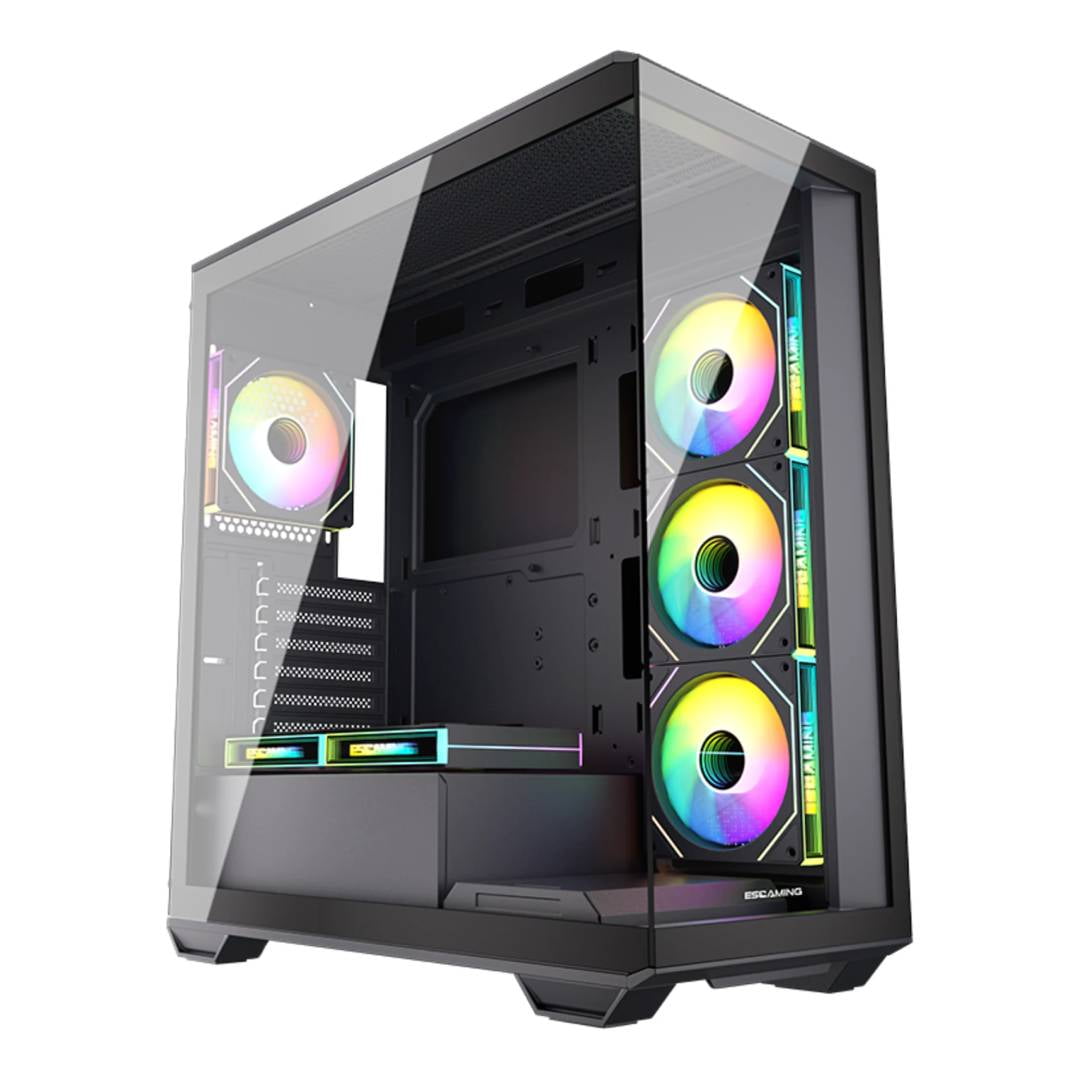 Gabinete Gamer Esgaming Gilgamesh - Negro, Atx