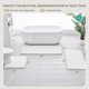thumbnail image 5 of Alfombra Ruggnovea 61x43 cm Blanca Antideslizante Lavable, 5 of 9