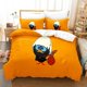 thumbnail image 1 of 3D Anime Cute Calimero Bedding Set Duvet Cover Bed Set Quilt Cover Pillowcase Comforter king Queen Size Boys Adult Bedding Set, 1 of 5