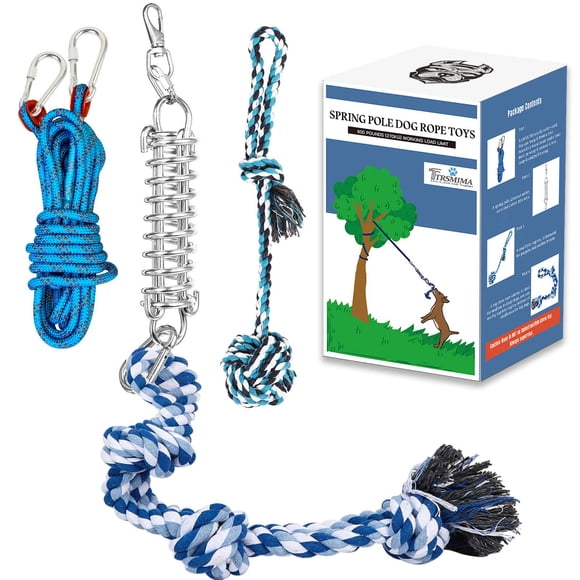 Spring Pole Rope Toy TT TRSMIMA para perros Pitbull de tamaño mediano a grande