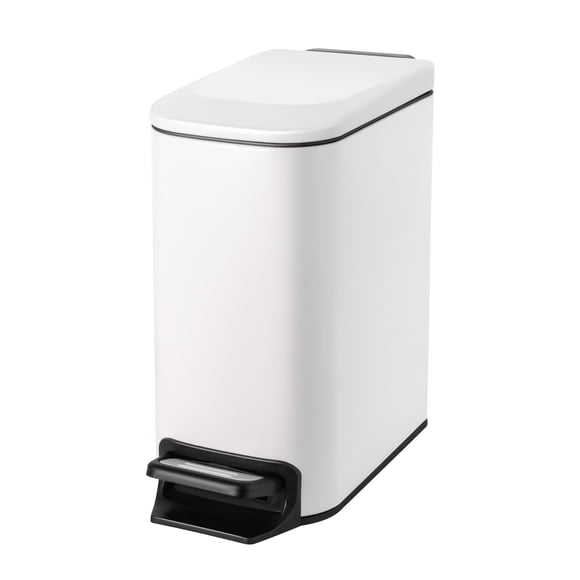 Bote de basura Cesun para baño pequeño, 6 L, 1,6 g, con tapa de cierre suave