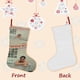 thumbnail image 3 of El Esquema Fenicio Tema: Calcetines de Navidad, fino lino blanco para colgar en escaleras y chimenea, decoración navideña para el hogar, regalo de Navidad.54cm×38cm, 3 of 5