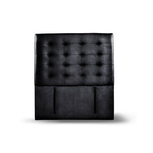 Latam Home - Respaldo Napoles Cuero Negro 1 1/2 Pza