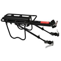 Ioensy - Portaequipajes Trasero Para Bicicleta De Liberación Rápida Con Reflector De Fácil Instalación De Aleación De Aluminio