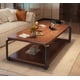 thumbnail image 5 of Mesa de Centro Rectangular 120x60x43 cm Color Nogal 2 Niveles, 5 of 9