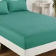 thumbnail image 2 of Cubre Colchón Impermeable T.f.i Para Colchones Hasta 30 Cm Verde Liso 2 Plazas, 2 of 3