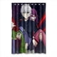 thumbnail image 1 of Cortina de ducha brillante de Tokyo Ghoul, juego de cortinas de baño con ganchos, tamaño 48 x 72 pulgadas, 1 of 3