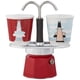 thumbnail image 2 of Set Moka Mini Express Magritte De 2 Tazas Con 2 Vasos Color Rojo, 2 of 3