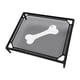 thumbnail image 1 of Refriando cama de mascota elevada cama elevada muebles transpirables y transpirables perros pequeños perros elevados cama para mascotas cama de hamaca patrón óseo, 1 of 5
