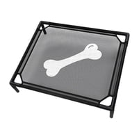 Magideal - Refriando Cama De Mascota Elevada Cama Elevada Muebles Transpirables Y Transpirables Perros Pequeños Perros Elevados Cama Para Mascotas Cama De Hamaca Patrón Óseo