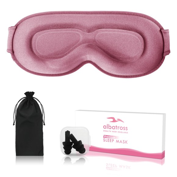 Antifaz para dormir Albatross Health New England Rosa