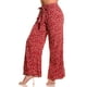 thumbnail image 1 of Pantalón Palazzo Mujer Cintura Elasticada Casual Eventos Flores 091, 1 of 2