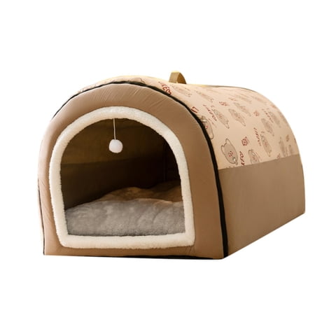 Magideal - Cama Para Perros 2 En 1, Cama Para Perros Y Gatos, Cojín Extraíble Suave, Cama Para Perrera, Nido Suave Y Cálido Para Invierno, Suelo Exterior, Gatito
