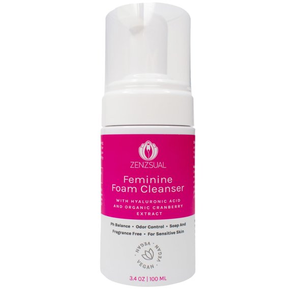 Espuma limpiadora femenina ZENZSUAL con ácido hialurónico 100 ml