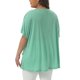 thumbnail image 3 of Agnes Orinda Blusa Casual de Verano para Mujer Talla Grande, Cuello Redondo, Manga Corta, Sólida, con Bolsillos 1X Verde Claro, 3 of 6