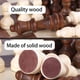 thumbnail image 5 of Staunton de madera Chess Pieces Hellpnoom para torneos, tamaño king, 7,6 cm, 5 of 7