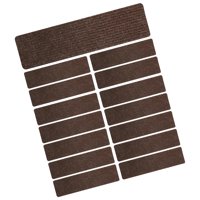 Magideal - 15X Peldaños Para Escaleras, Alfombrillas Para Escaleras, Peldaños Para Escalones De Madera, Empuñaduras Antideslizantes Para Escaleras Café