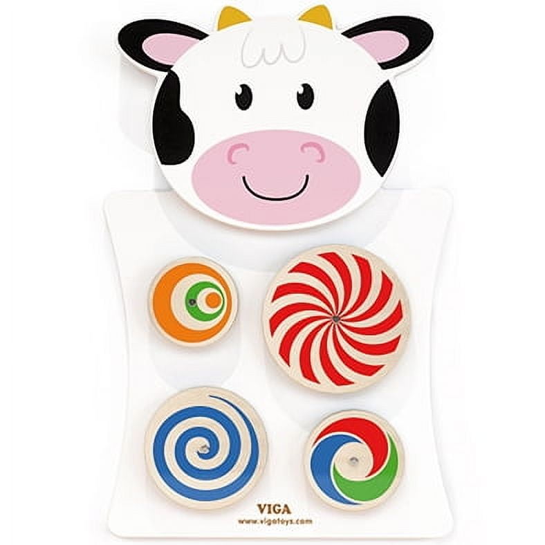 Viga - Juego Ruedas Giratorias Con Diseño De Vaca