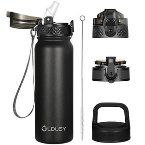 Botella De Agua Oldley Aislada 590Ml Negra
