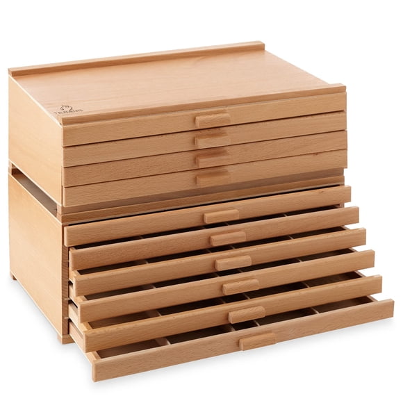 Cajón de almacenamiento 7 Elements 40 cm, 10 cajones de madera