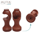 thumbnail image 5 of Set Simple De Barra para Cortina 2,00 Mt Fijo De Madera Diámetro 19 Mm Terminal Terminal Bola Color Chocolate, 5 of 7
