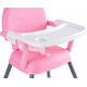 thumbnail image 2 of Silla De Comer Bebé Plegable 3 En 1 Bebesit Fold Bandeja Ajustable Con Arnés Rosa, 2 of 7