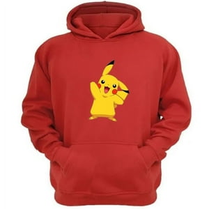 Genérico - Polerón Canguro Pikachú Rojo Talla Xs Unisex