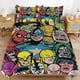 thumbnail image 2 of Spider-Man 3 Piece Sets Full/Queen Size - Reversible Microfiber Quilts with 2 Shams Soft Lightweight Bedspread Coverlet Comforter for All Season Bed Sheets, 2 of 5