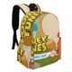 thumbnail image 2 of Yosemite Sam-theme Backpack, Campus style schoolbag Bookbag with Adjustable Shoulder Straps And Large Zip Compartment, Unisex Travel Bags.42x30x15cm, 2 of 6