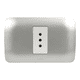 thumbnail image 1 of Enchufe Embutido Simple 2p+t 10a blanco / Plata Armado - Lexo, 1 of 3
