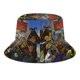 thumbnail image 5 of Dragones Carrera al Filo Sombrero bucket para adultos, gorra de protección solar, sombrero de pescador plegable para viajes al aire libre, pesca y actividades de verano, 5 of 6