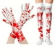 thumbnail image 2 of 1pair, Adult Halloween Horror Atmosphere Decorative Blood Gloves Blood Socks, Halloween Party Cos Blood Print Props, Halloween Decor, Halloween Supplies, Horror Decor, Cool Stuff, 2 of 3