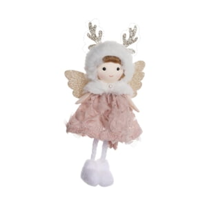 Bothyi - Colgante De Árbol De Navidad Con Muñeco De Peluche Para Oficina, Sala De Estar, Color Rosa