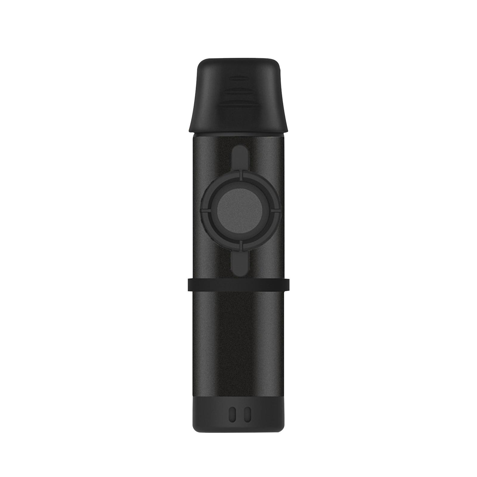 Magideal - Metal Kazoo Incluye 5 Flautas De Repuesto Para Instrumentos Musicales, Cubierta De Silicona Para Mantener La Boquilla Limpia Para Los Amantes De La Negro